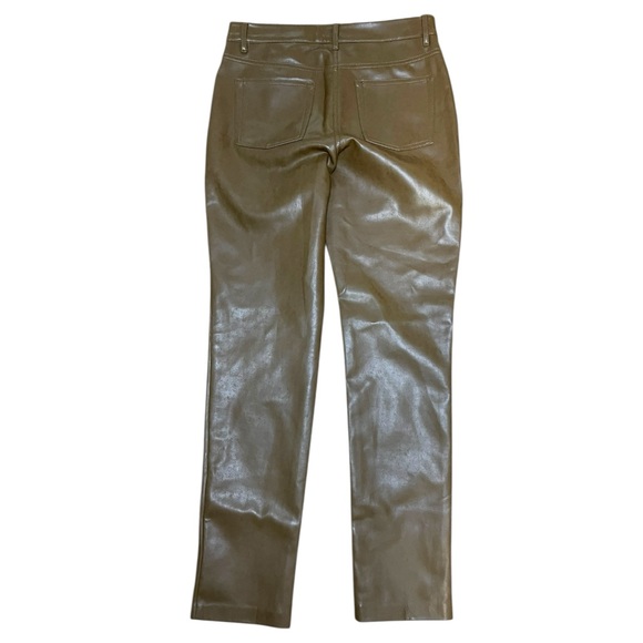 Aritzia Wilfred Melina Brown Vegan Leather Pants - Picture 4 of 10